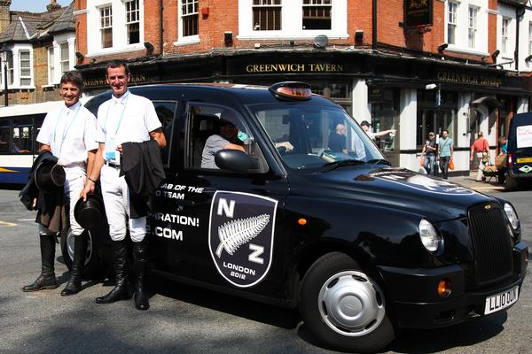 Andrew Nicholson and Mark Todd arrived in style for the start of the Greenwich Park Eventing Invitational!
